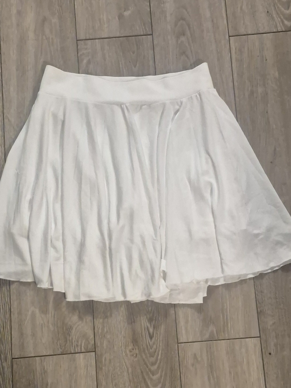 White Flared Skater Skirt